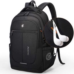 Custom Durable Casual Lightweight Mochilas Computer Waterproof Rucksack 19 Inch Bag Black Smart Laptop Backpack for Men