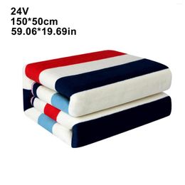 Car Seat Covers 12V/ 24V Electric Flannel Heated Blanket Winter Cold Weather Automobile Travel 150cmX70cm / 150cmX50cm