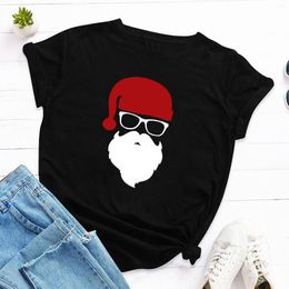 Men's T Shirts Mens 2022 Leisure T-Shirt Womens Short-Sleeved Christmas Pullover Adult Santa Claus Print Family Tee Tops For Unisex