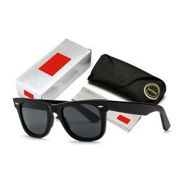 Glasses Bay Ban Designer Sunglasses 2024 Polarised Retro Wayfarer Sunglasses Mens Sunglasses Vintage Unisex Black Lens Uv400 945