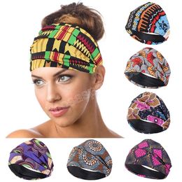 Women Hair Bands Satin lining Headband African Print Sports Run Elastic Girl Wide Headbands Wide Headwrap Headpiece Hairband