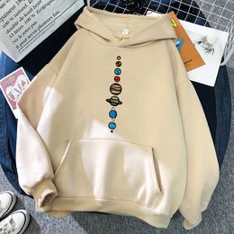 Mens Hoodies Sweatshirts Vests Nine Planets Universe Solar System Print Men Hoodie Loose Pocket Hoody Autumn Oversize Sweatshirt Fashion Casual Pullover Un 221121