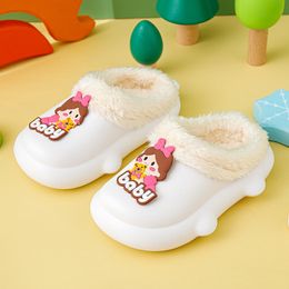 Slipper s Babi Girls Cotton s Winter Children Cute White Clouds Plush s Boys Home Shoes Non slip Warm 221121