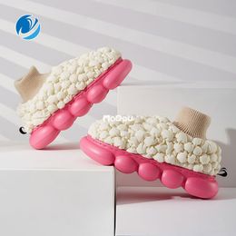 Slippers Mo Dou Winter Women's Fashion Couple Home Cotton Shoes Warm Plush Brand Men's 221119