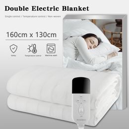 Electric Blanket Rainbow RUIANBAO 160x130CM Large Double Pad Heating Bed Mat Underblanket CE Certification 230V EU Plug 221119