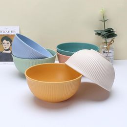 Bowls Single Bowl Household Tableware Wheat Straw Rice Japanese Ramen Dessert Instant Noodle Soup