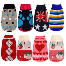 Dog Apparel XXS-XL Winter Clothes Knitted Pet For Small Dogs Chihuahua Puppy Cat Sweater Clothing Ropa Perro