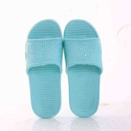 2021 Summer Shoes Woman Slippers Floor Skid Proof House Women Slippers IndoorOutdoor Family Flat Bathroom Shoes Men Slippers J220716