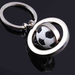 Keychains Football Keychain Basketball Rotatable Corkscrew Keyring Chain Ornaments Sports Promotional Souvenirs Golden Pendant Accessories T220909