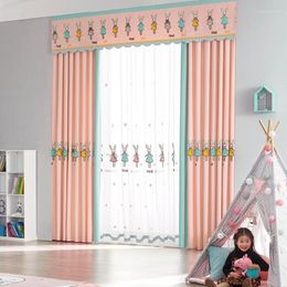 Curtain Blackout Curtains Cute Little Fresh Girl Child For Living Room Shutters Heat Insulation Decorative Roman Blinds Fast