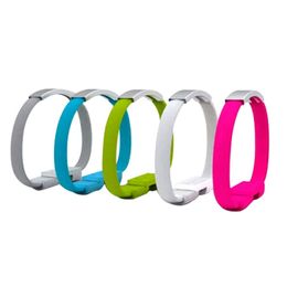 Wrist Bracelet Micro USB Data Cable Cord Type C Fast Charging Charger Wire Line For Samsung S7 S8 HTC Android Phone