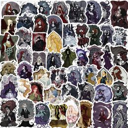 Pack of 53Pcs Gothic Witch Stickers No-Duplicate Waterproof Vinyl Sticker for Luggage Skateboard Notebook Laptop Water Bottle Phone Case Helmet Guitar Car Decals