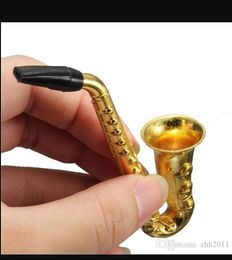 Smoking Pipes Metal Pipe Small Saxophone Metal Pipe Gripper