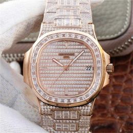 Armbanduhr Armbanduhren DM 5719/1G-001 Diamond Watchmens Uhr 40mm 324SC Automatische mechanische Bewegung Saphirspiegel Armbandwatchwatch