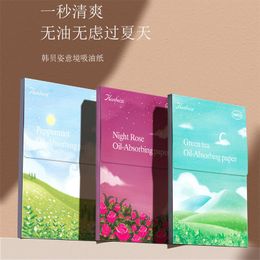 Tissue 500 Pcs Portable Absorbent Paper Green Tea Oil Control Wipes Sheet Oily Face Blotting Matting Makeup Clean 221121