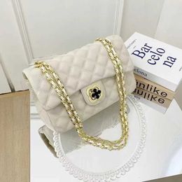 Stores Wholesale Design Bags Low Prices Four Leaf Grass Women 2023 New Sheepskin Women's Leather Diamond Chain Single Shoulder Messenger Net Red Live