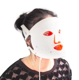 Revitalising 4-Color LED Light Therapy Silicone Facial Mask - Bestseller for Skin Brightening and Anti-Aging Care