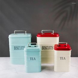 Storage Bottles 2PCS Set Multifunction Kitchen Box Biscuit Tea Coffee Sugar Container Cabinet Organiser With Lid Tank
