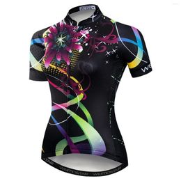 Racing Jackets Women's Cycling Jersey Doublet Pro Team Mountain Sleeve Summer Road Bike Comfort Breathable Quick Dry