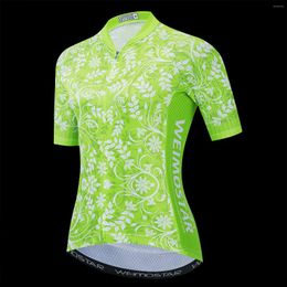 Racing Jackets Womens Road Cycling Jersey Bike Shirt Summer Short Sleeve Bicycle Tops MTB Clothing Clothes