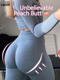 Womens Leggings Seamless Sexy Bubble Butt Push Up Pants Slim High Waist Fitness Skinny Tight Mujer Gym Women Dropship 221121