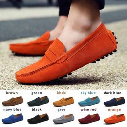 Dress Shoes Men Casual Fashion Genuine Leather Loafers Moccasins Slip on 's Flats Male Driving 221119