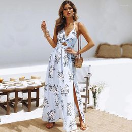 Casual Dresses ZG Robe Branche Women's Fashion Dress Elegant Floral Maxi Street Sexy Birthday See Through Designer High Quality Runway