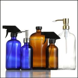 Liquid Soap Dispenser Hand Soap Dispenser Pump Tops For Amber Bottle 28/400 Stainless Steel Countertop Lotion Jar Not Included Drop Dhhne