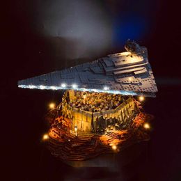 LED Lighting Kit For MOC Jedha City and Empire Spaceship Model for 21007 and 90007 Q0624