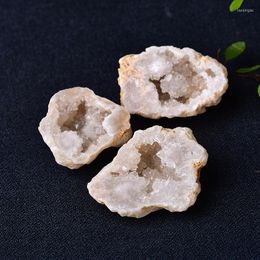 Decorative Figurines 1PC Natural Crystal Agate Geode Cutting Cluster Healing Stone Reiki Rock Mineral Specimen Quartz DIY Home Decoration