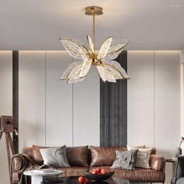 Chandeliers Postmodern Chandelier Creative Personality LED Wings Simple Nordic Restaurant Lighting Dining Room Decoration Design Lights Lamp