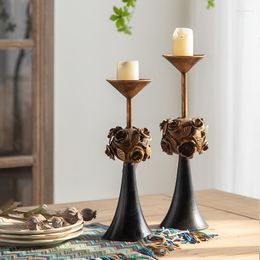 Candle Holders AestheticIncense Holder Chandelier Luxury Lanterns Stick Christmas Bougeoirs Dining Table Decor XF40XP