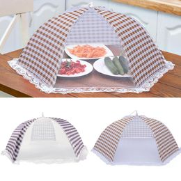 Dinnerware Sets Behogar 18inch Round -up Foldable Breathable Anti Net Mesh Cover Umbrella For Home Barbecues Kitchen Gadgets