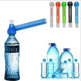 Travelling travelling Water pipes top hookahs Puff toppuff glass bong portable Smoking Pipe instant portable Screw on Bottle Converter mixed Colour