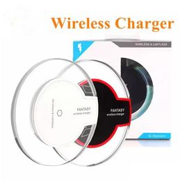 15w 10w 5w Fast Wireless Charger Tablet K9 Portable Fantasy Crystal Led Phone Chargers for iphone 14 13 12 11 pro max S22 Ultra with retail package