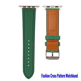 Fashion Designer Straps for Apple Watch Band PU Leathers 40mm 38mm 44mm 42mm Retro Pattern Leather Classical Replacement Smart WatchBand iWatch 7 8 Men Women SE 6 5 4 3 2
