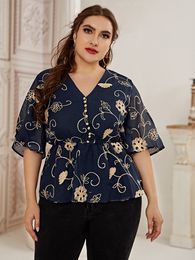 Women's Plus Size TShirt TOLEEN Clearance Price Outfits Fashion Women Large Plus Size Tops Summer Blue Casual Oversize TShirt Muslim Clothing 221121