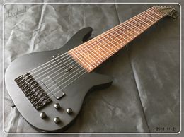 Customised lvybest 10 string Electric Guitar Bass in Matte Black Finish Maple Neck Rosewood Fingerboard