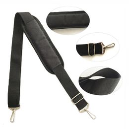 Bag Parts Accessories 145cm Black Nylon Strap For Men s Strong Shoulder Briefcase Laptop Belt Length Accessory 221119