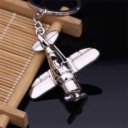 Keychains Aeroplane Model Fighter Toy Keychains for Men Car Bag KeyRing Aeroplane Model Fighter Aircraft Travel Fashion Jewellery Gift T220909