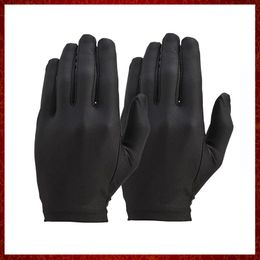 ST376 1pair Pure Silk Black Liner Inner Thin Gloves Bike Motorcycle Soft Sport Gloves Driving Cycling Party Gloves One Size Usefulness