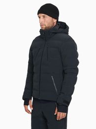 Men Downs Parkas Jacket Warm Hooded Ski Waterproof Jacket Europe and America