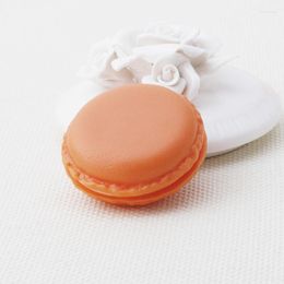 Jewelry Pouches Cute Macaron Cake Shape Box Earrings Ring Necklace Storage Display Case