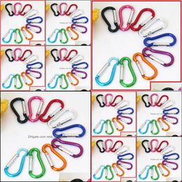 Other Hand Tools Mini Carabiner Ring Keyrings Key Chains Sport Camp Snap Clip Hook Keychain Hiking Aluminium Convenient Cam Drop Deli Dh7Mk