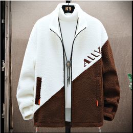 Men's Jackets Top Grade Warm Fleece Velvet Men's Jacket Casual Zipper Coats Fashion Warm Wool Jackets Male Winter Thick Designer Clothing 221121