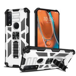 Phone Cases For Cricket Innovate E Ovation 3 ICON 4 Dawson Debut Smart Magnetic Car Mount With Kickstand PC TPU Shockproof Cover