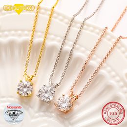 Pendant Necklaces Classic 012 Real Necklace For Women Top Quality 100% 925 Sterling Silver Wedding Party Fine Jewellery 221119