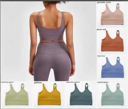 Camisoles Tanks Yoga Align Sports Bra Gym Clothes Womens Underwears Camis Shockproof Running fashion icon Fitness Workout U Back Sexy Padded5783022 DGLULUFGF