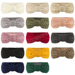 Knitted Knot Cross Headband Women Autumn Winter Girl Hair Accessories Headwear Elastic Hair Band Headwrap Thicken Warm Gift