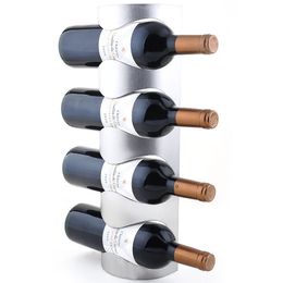 Tabletop Wine Racks 4 Bottle wine Stainless Steel Wall Mounted Iron Decorative mounted s334 221121